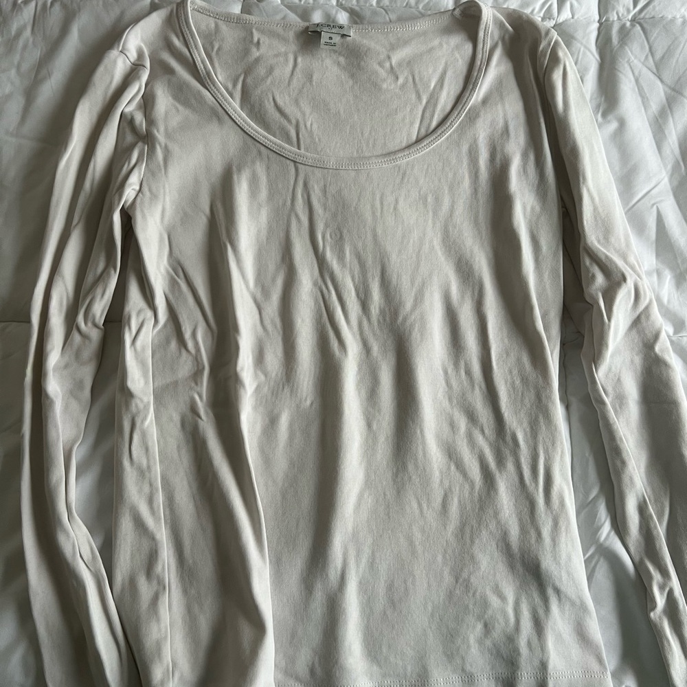 Women's Long Sleeve Top - Cream